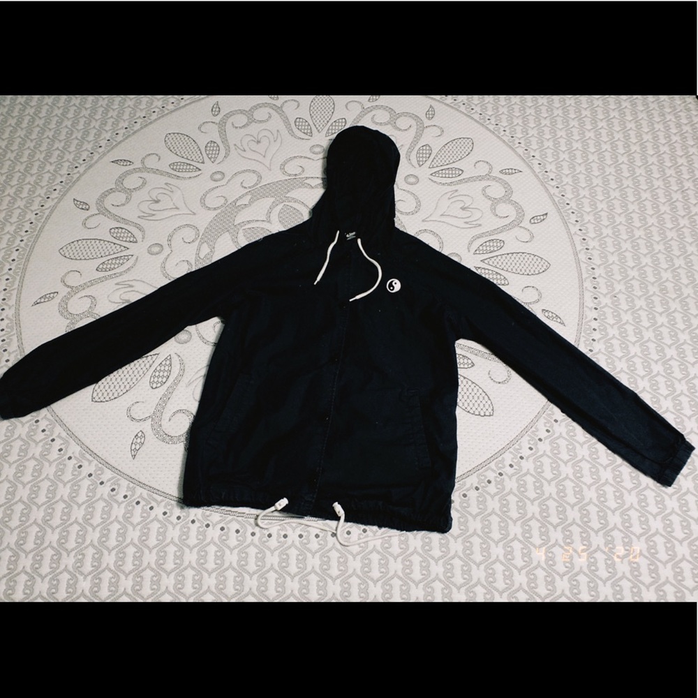 black button up jacket